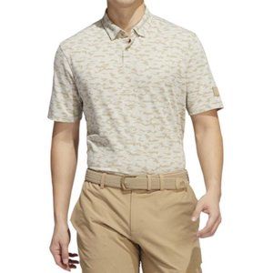 adidas Mens Golf Polo Brown Camouflage Size 2XL